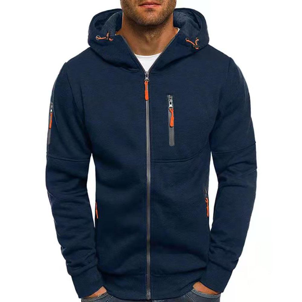 Men's Zip-Up Hoodie Sweatshirt - Breathable and Comfortable