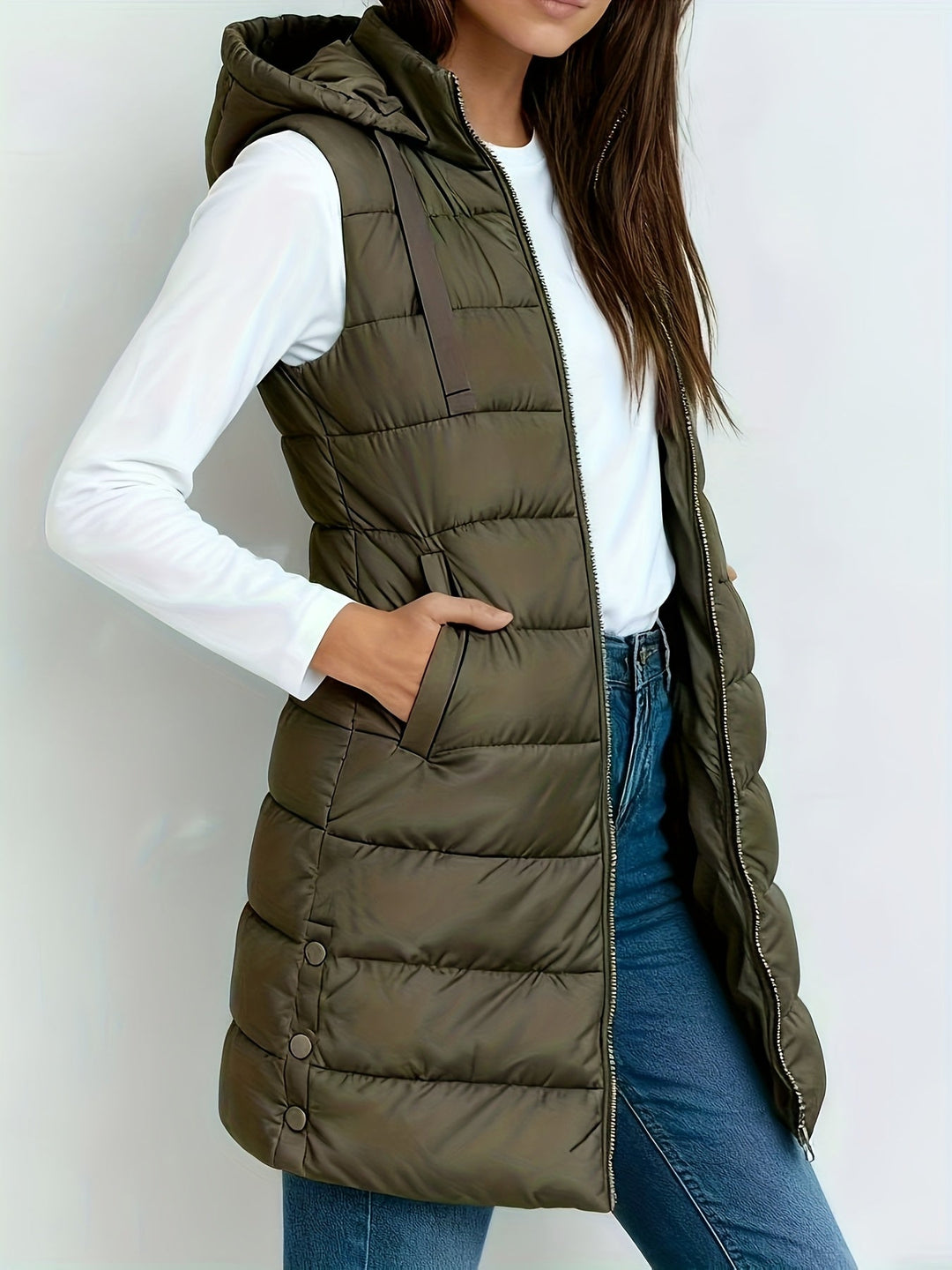 Lightweight Hooded Jacket for Women with Pockets