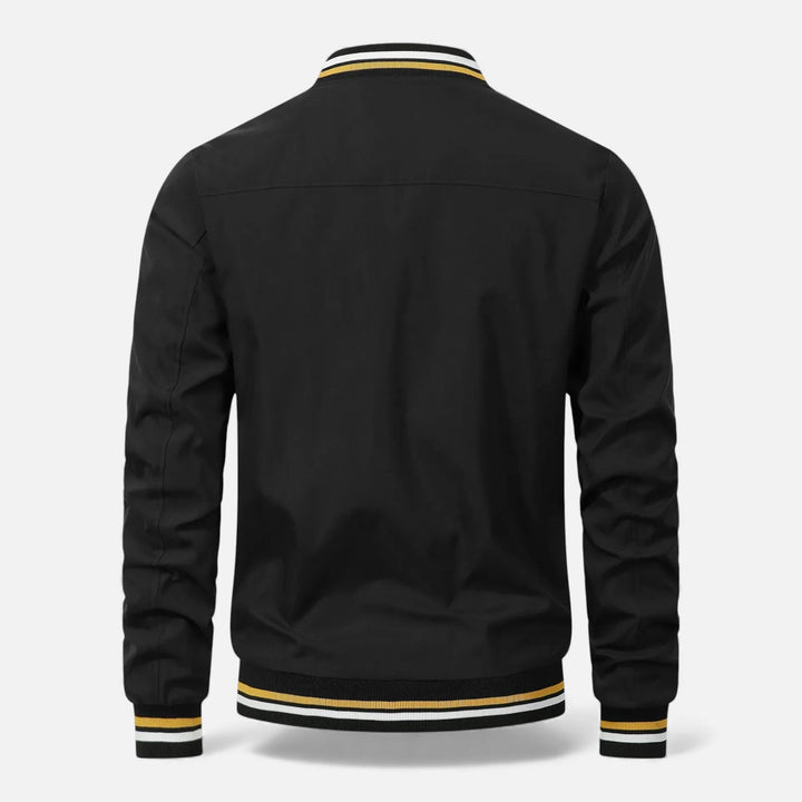 Warm Thick Men's Bomber Jacket for Fall and Winter