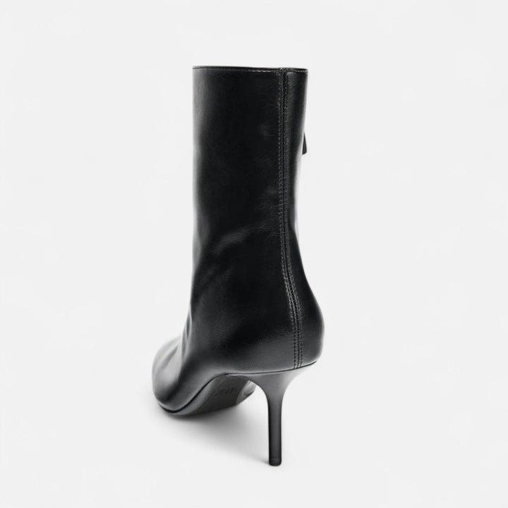 Elegant Women's Heeled Ankle Boots with Pointed Toe