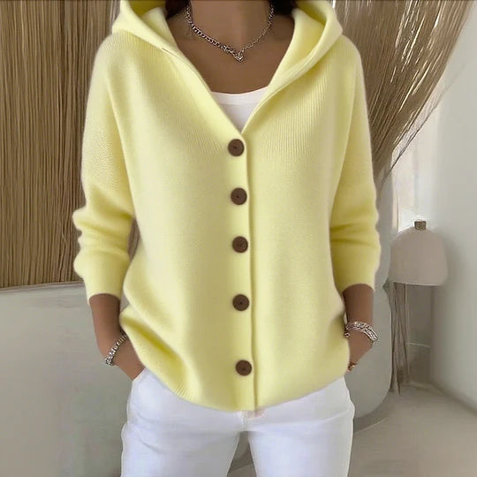 Cotton Smooth Comfortable Casual Long Sleeve Women's Cardigan