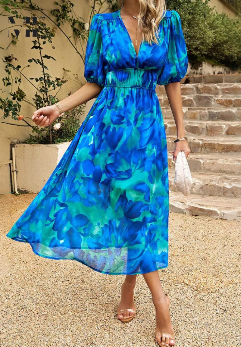 Elegant Floral Women's Dress