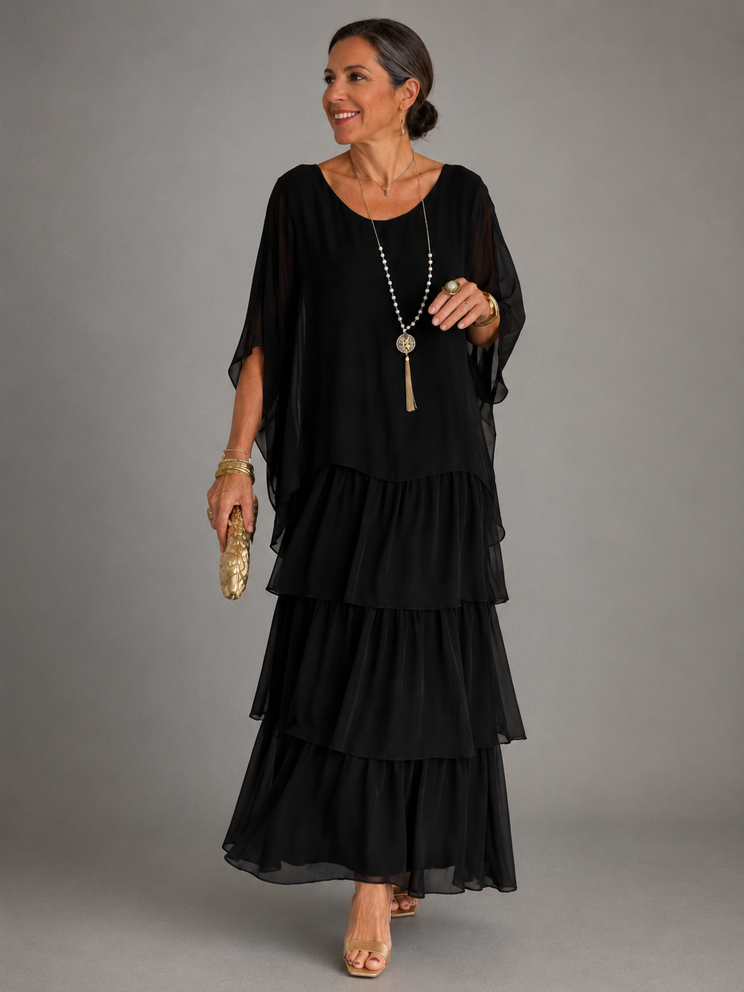 Elegant Flowing Women's Maxi Dress