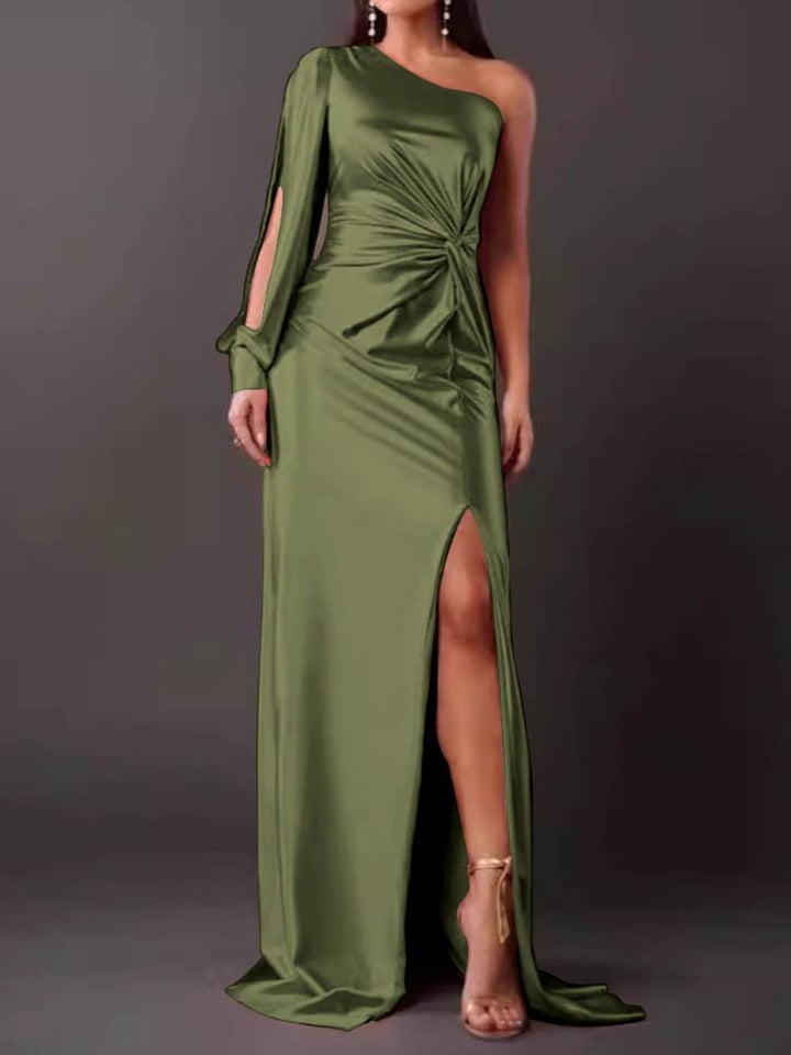 Elegant Women's Dress with Round Neckline - Timeless and Versatile