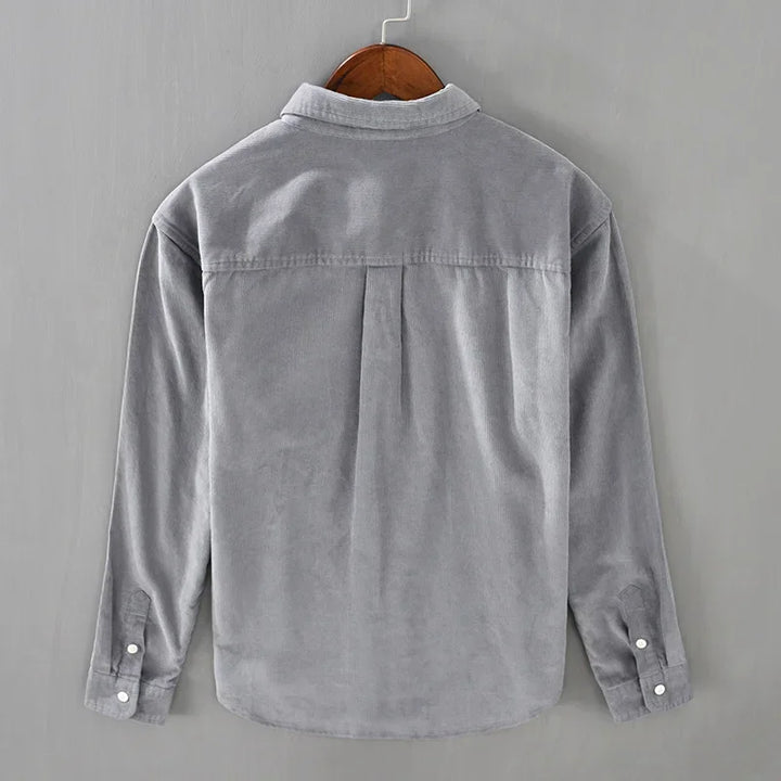 Classic Men's Corduroy Shirt - Soft Texture and Vintage Charm for Casual Wear