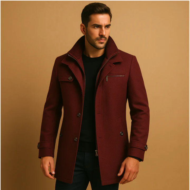 Warm Adjustable-Cuff Men's Winter Coat