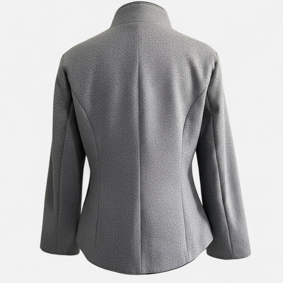 Elegant Double-Breasted Women's Wool Blazer