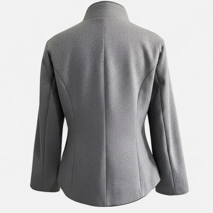 Elegant Double-Breasted Women's Wool Blazer