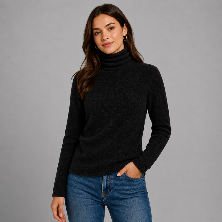 Soft Elegant Women's Cashmere Blend Turtleneck Sweater