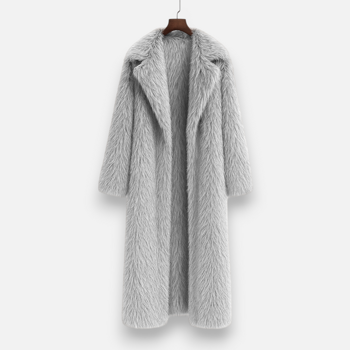 Elegant Long Women's Faux Fur Winter Coat