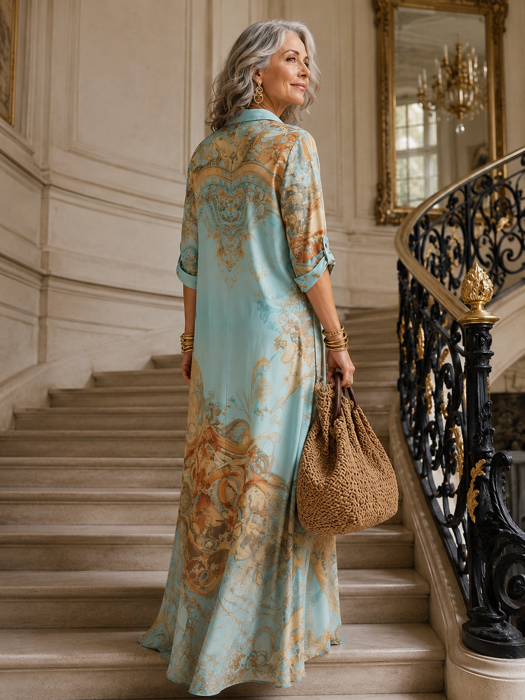 Elegant Flowing Women's Maxi Dress