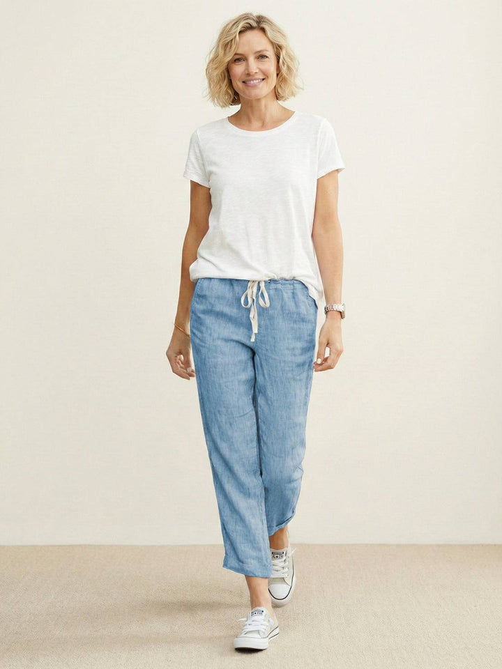 Comfortable Women Drawstring Waist Pants