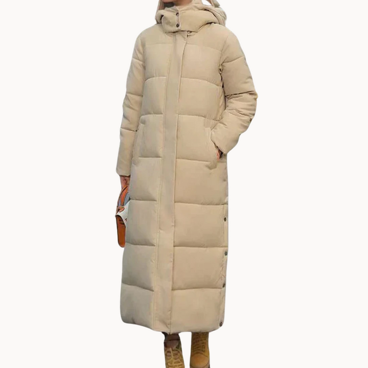 Elegant Women's Winter Coat in Wool-Polyester Blend - Warm and Timeless