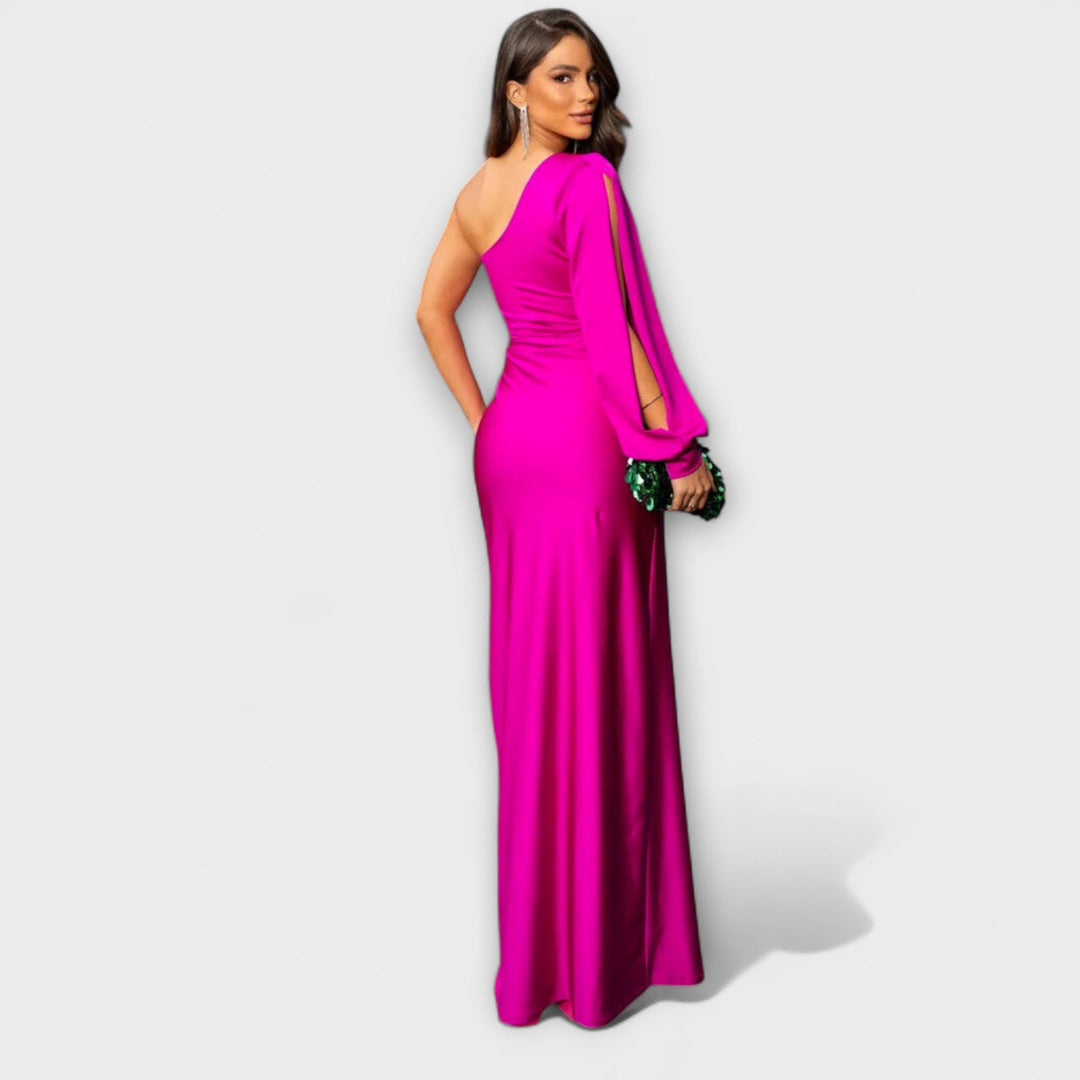 Elegant Women's Dress with Round Neckline - Timeless and Versatile