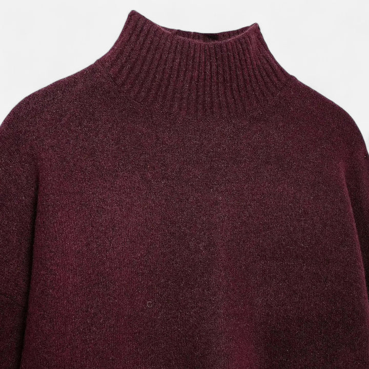 Elegant Turtleneck Sweater Women Vintage Winter