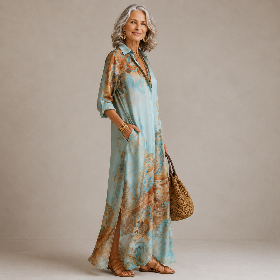 Elegant Flowing Women's Maxi Dress