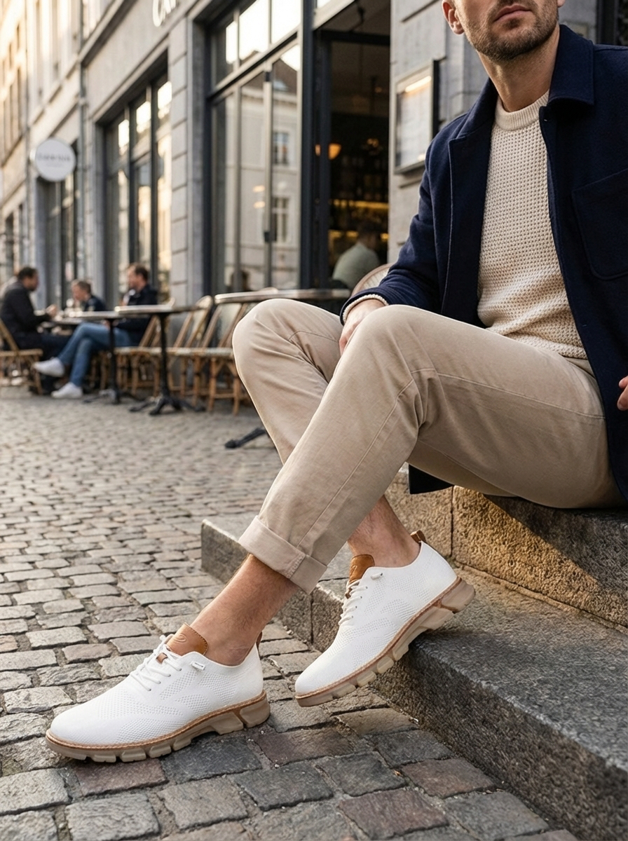 Lightweight Breathable Men's Knit Sneakers