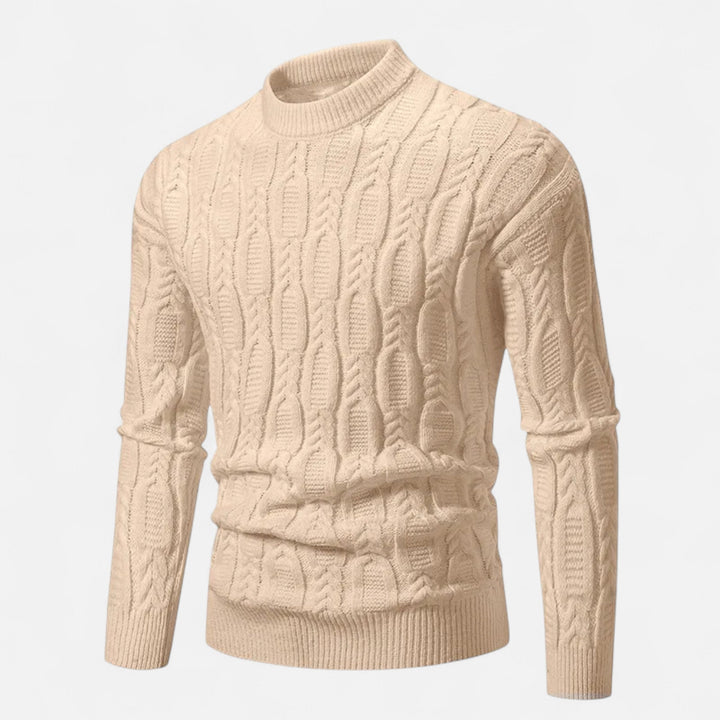 Classic Crew Neck Knit Sweater for Men