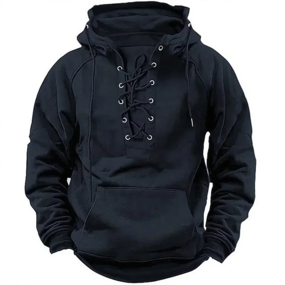 Men's Premium Fleece-Lined Hoodie - Rugged Outdoor Pullover