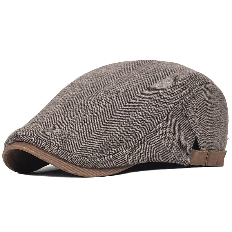 Classic Men's Beret - Adjustable and Timeless Elegant
