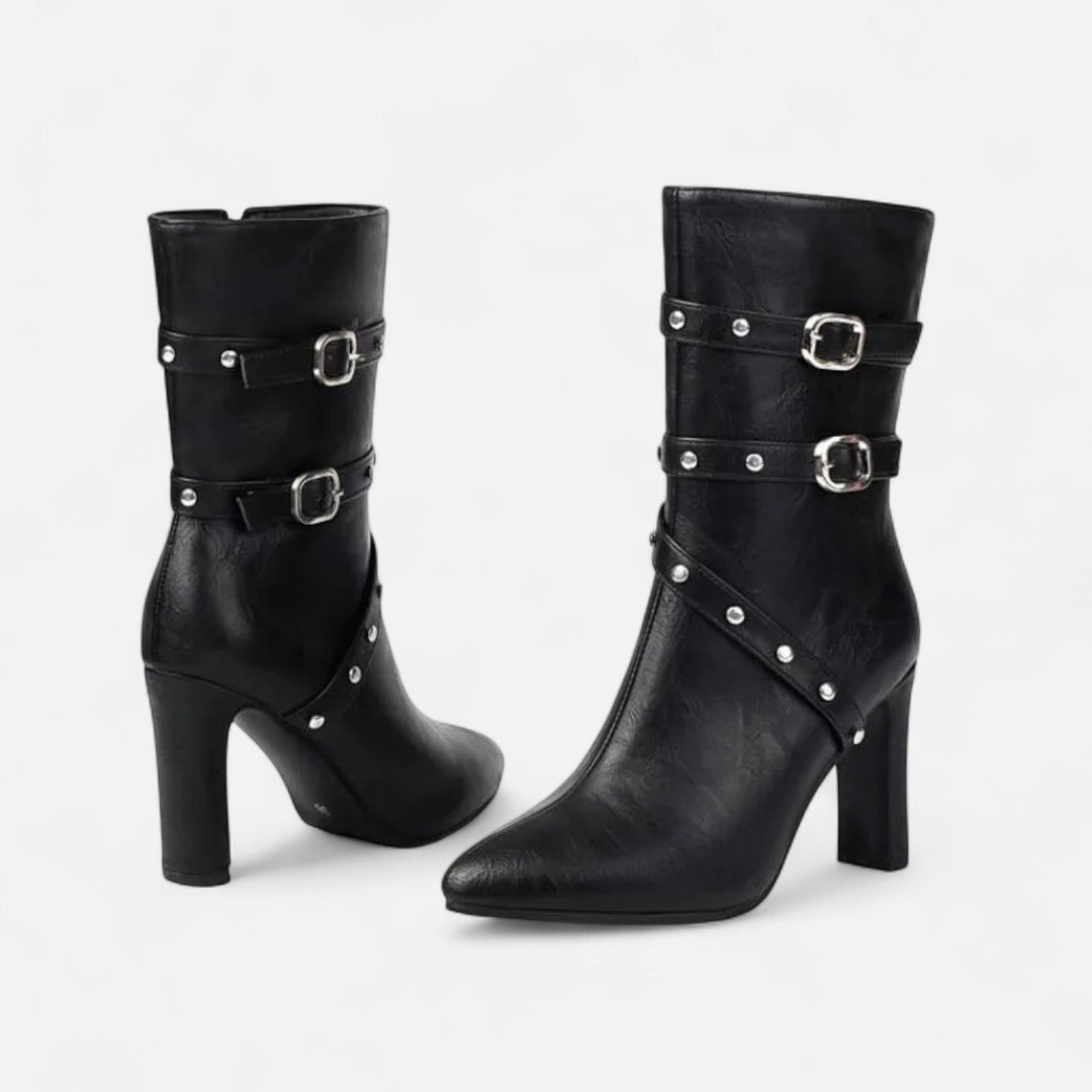 Elegant Luxurious Women's Pointed Toe Ankle Boots
