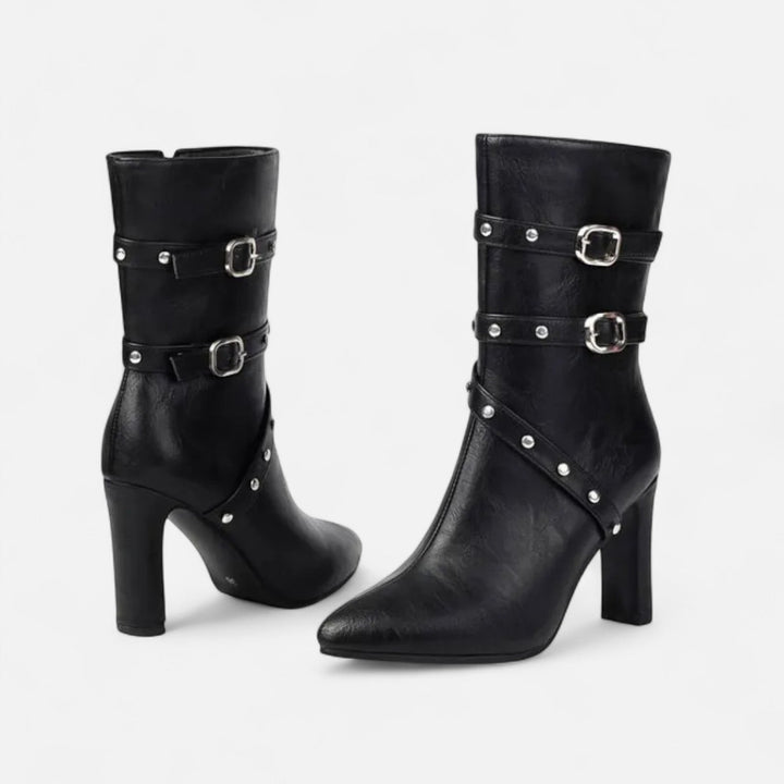 Elegant Luxurious Women's Pointed Toe Ankle Boots