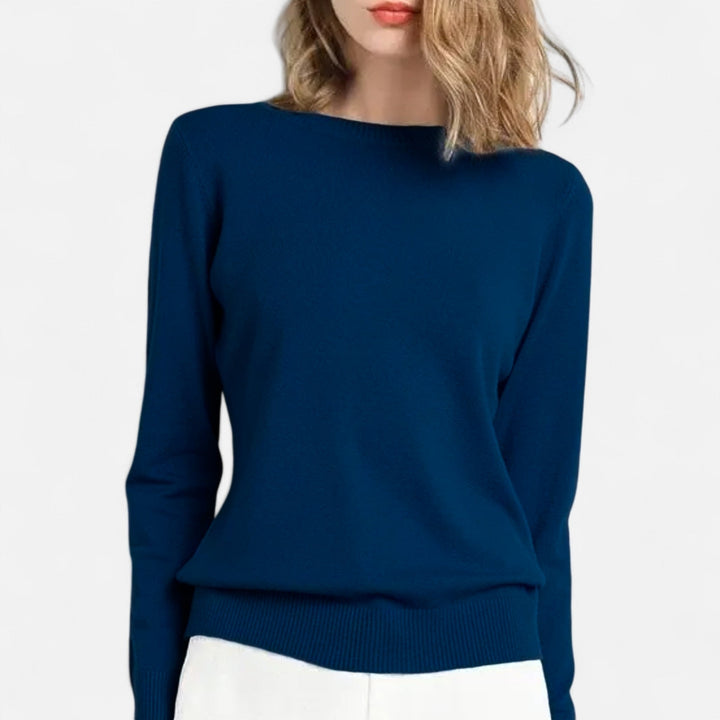 Lightweight Merino Wool Crew Neck Sweater for Women