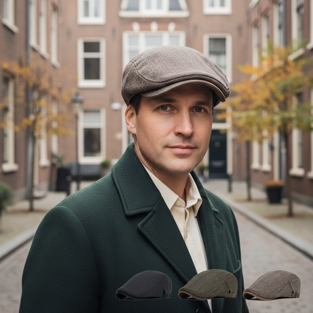 Classic Men's Beret - Adjustable and Timeless Elegant