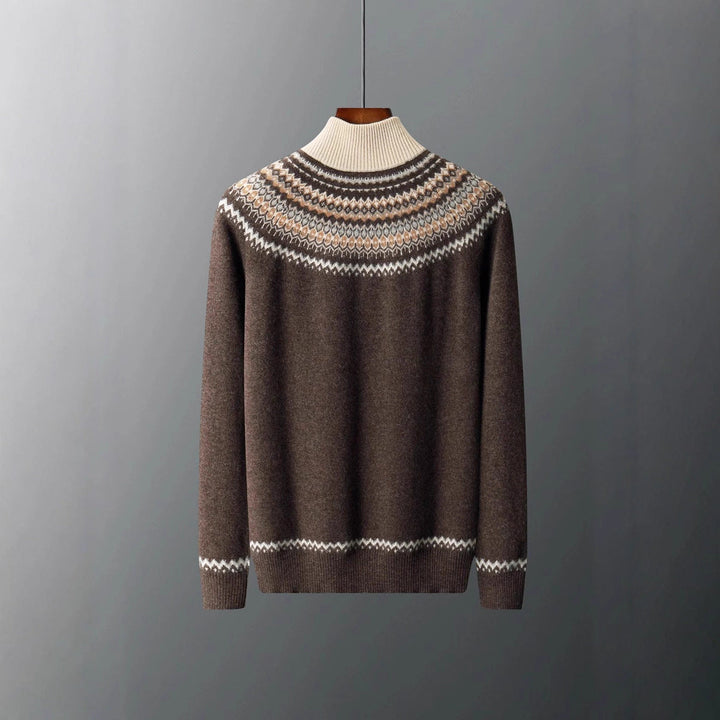 Men's Nordic Half-Zip Knit Sweater