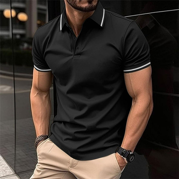 Classic Men's Short Sleeve Polo Shirt - Breathable and Comfortable