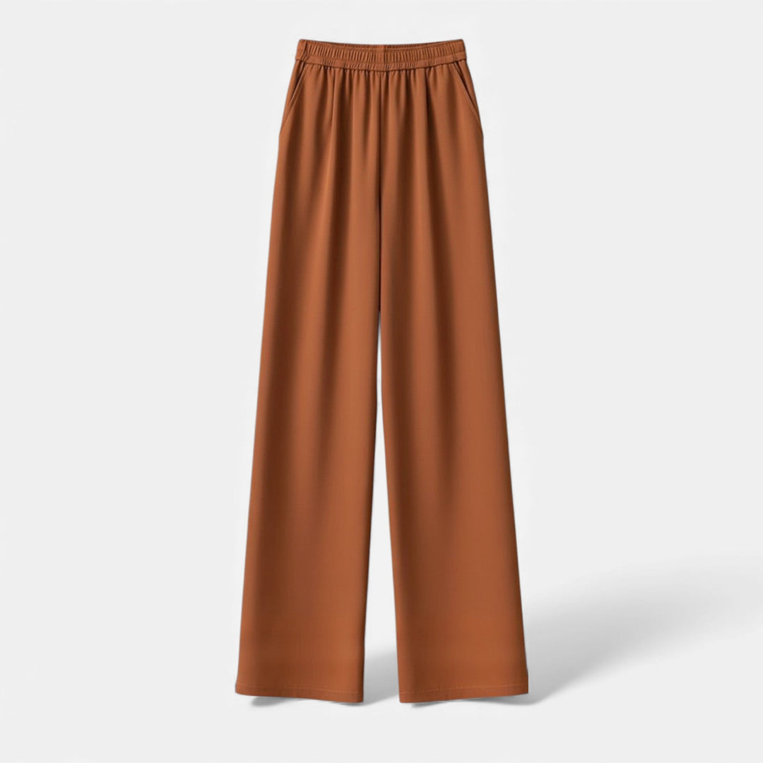 Elegant Wide-Leg High-Waist Women's Pants