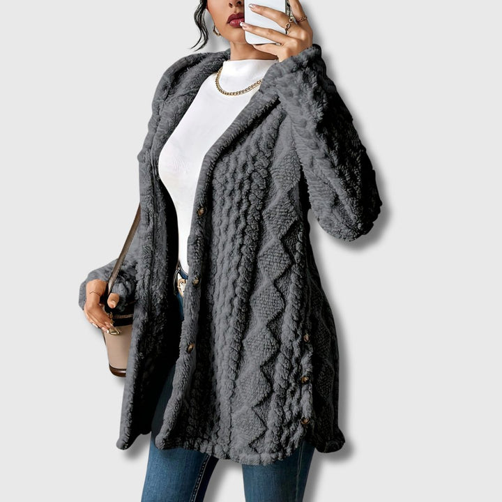 Women's Cozy Hooded Teddy Coat