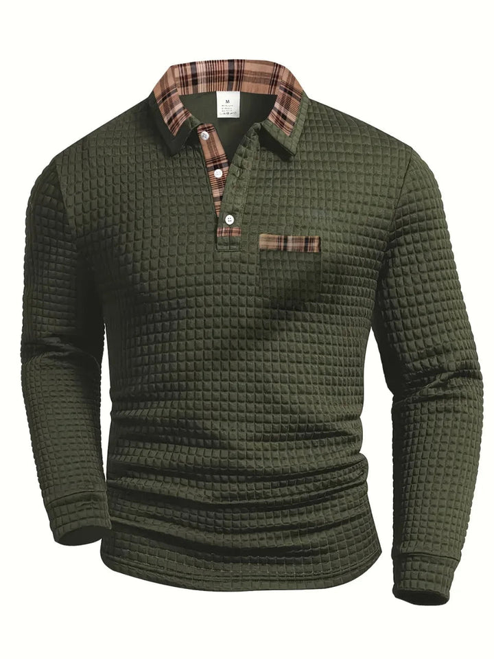 Textured Knit Men's Polo