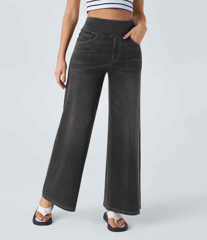 Women's High-Waist Elastic Stretch Jeans