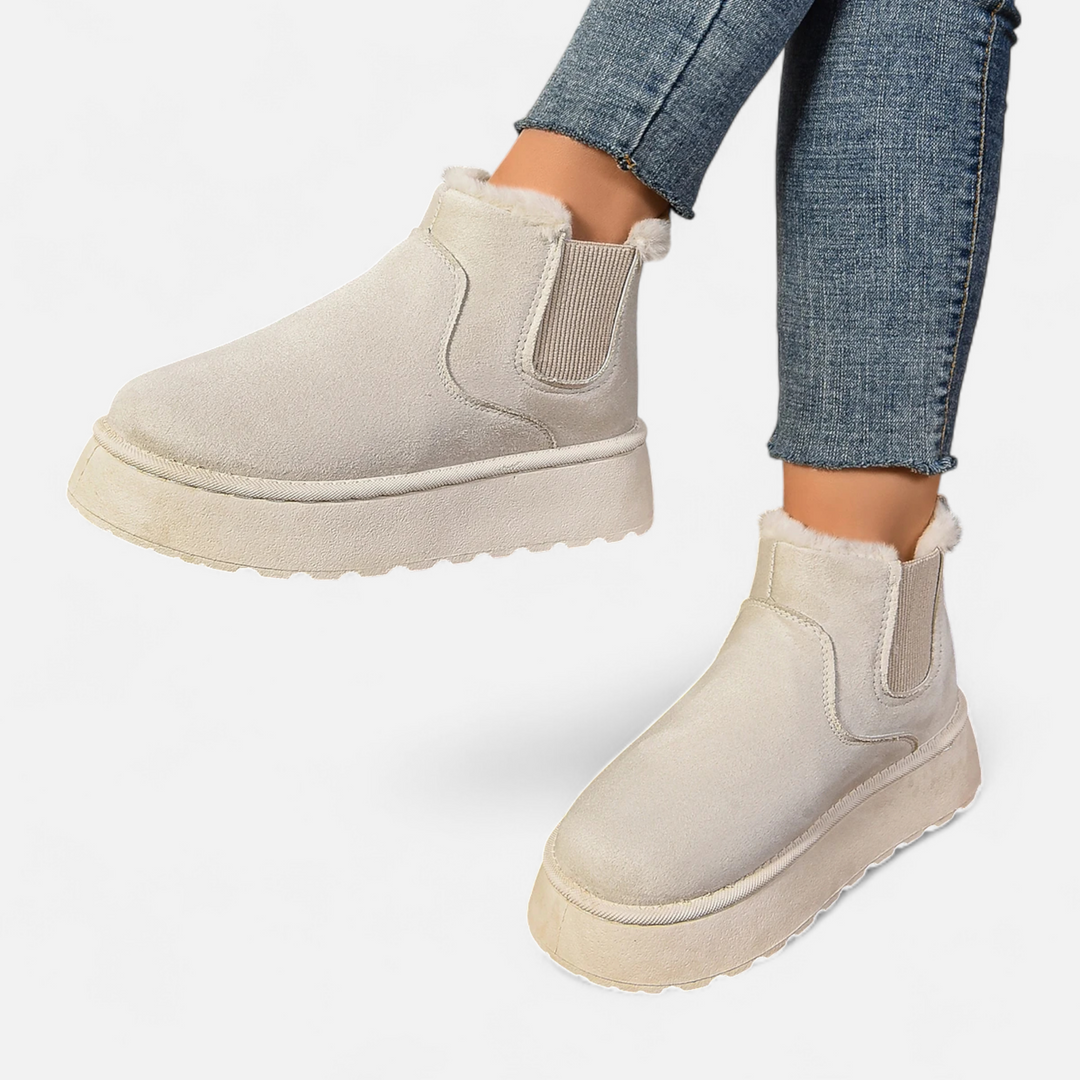 Women's Warm Plush Platform Ankle Boots