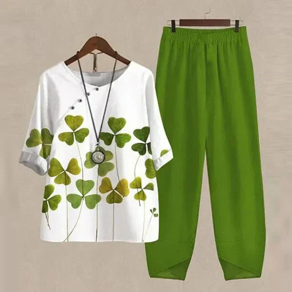Comfortable Chic Women's Shirt & Trouser Set