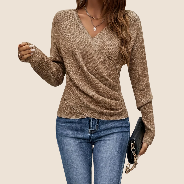Luxurious V-Neck Wrap Top for Women