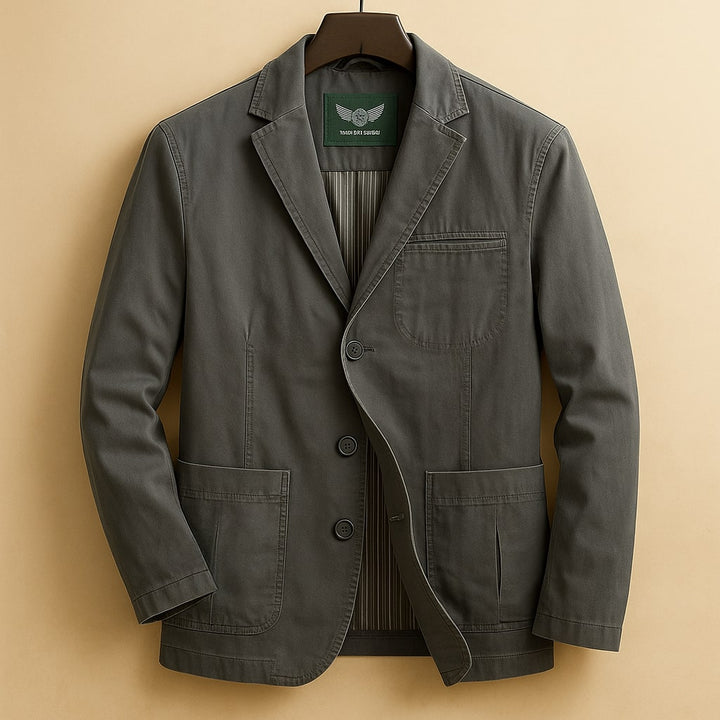 Versatile Modern Men's Cotton Utility Blazer
