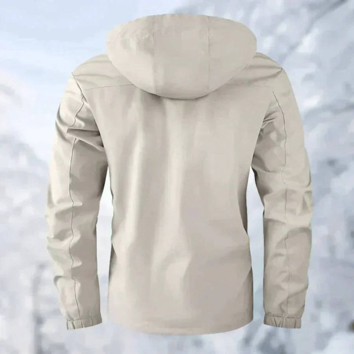 Men's Warm Lined Winter Jacket with Hood