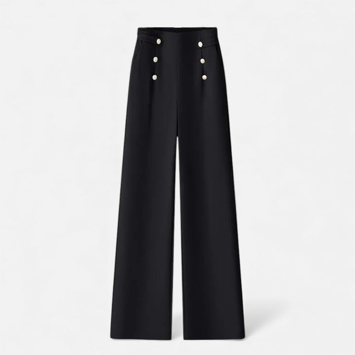 Elegant Wide-Leg High-Waist Women's Pants