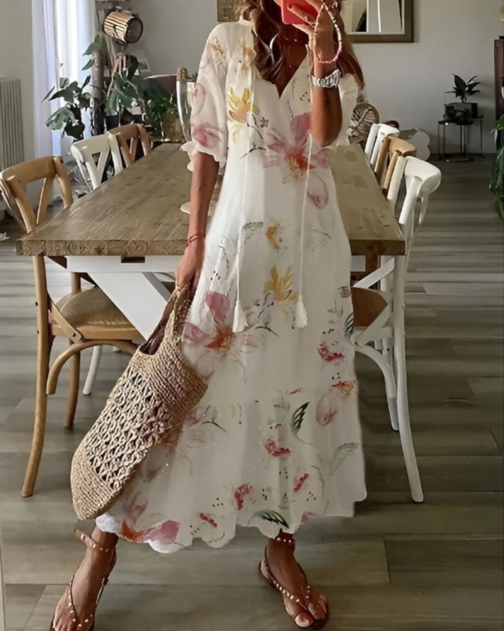 Bohemian Flowing Women Cover-Up Dress