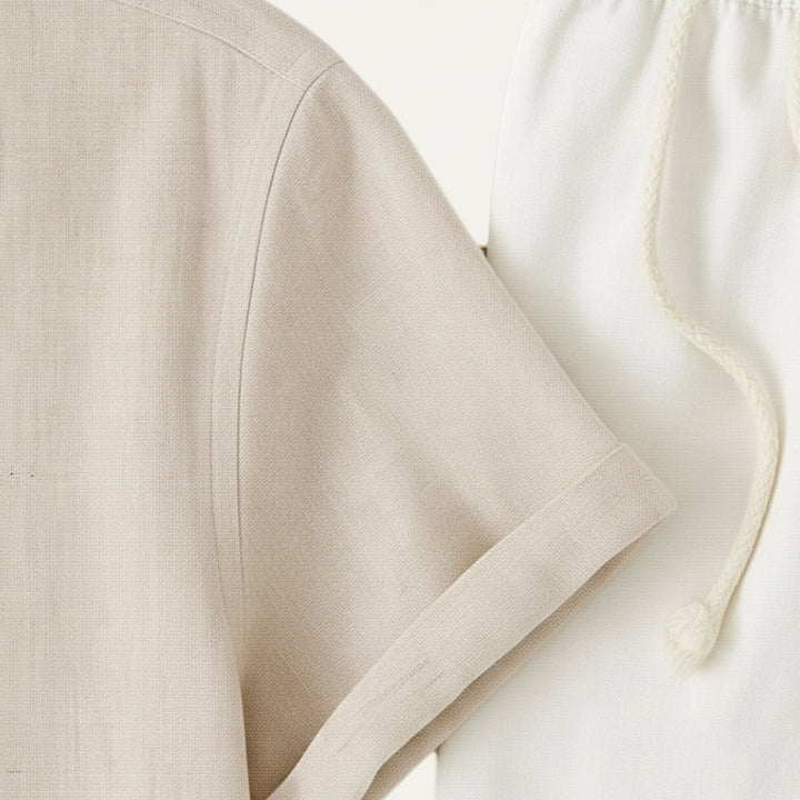 Breathable Lightweight Men's Linen Summer Set