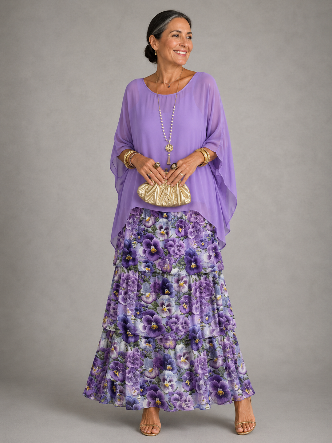 Elegant Flowing Women's Maxi Dress