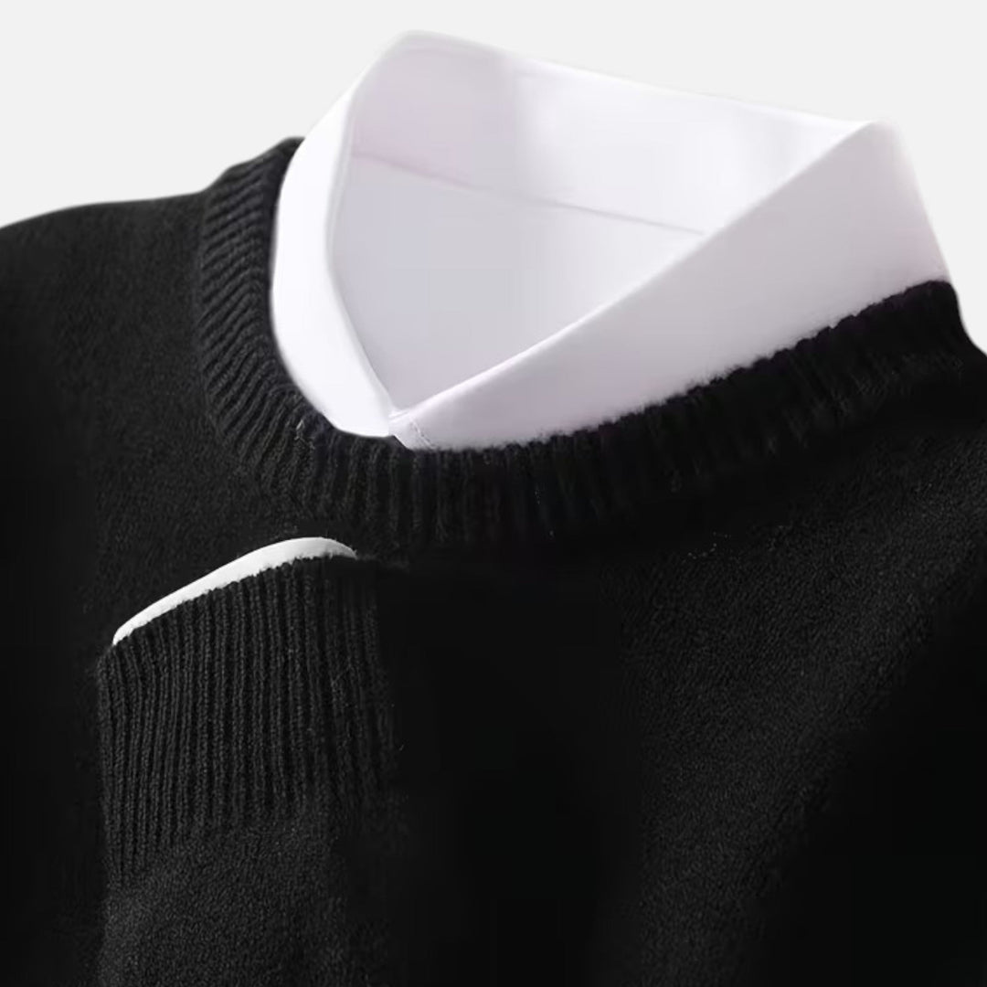 Classic Warm Men's Crew Neck Sweater