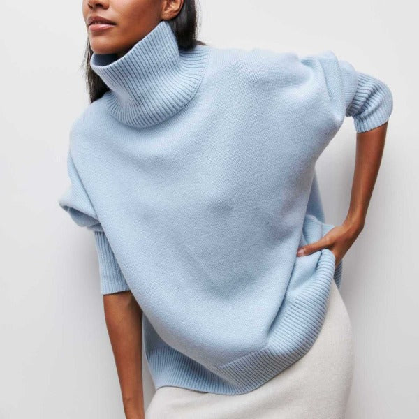 Elegant Women's Turtleneck Sweater - Soft and Versatile