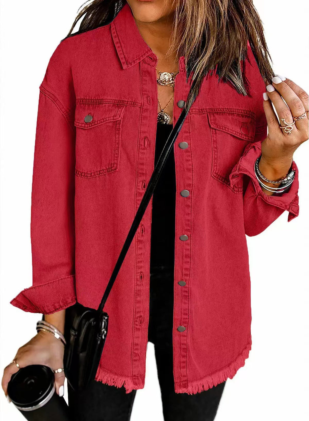 Classic Everyday Denim Jacket for Women – Transitional Jacket