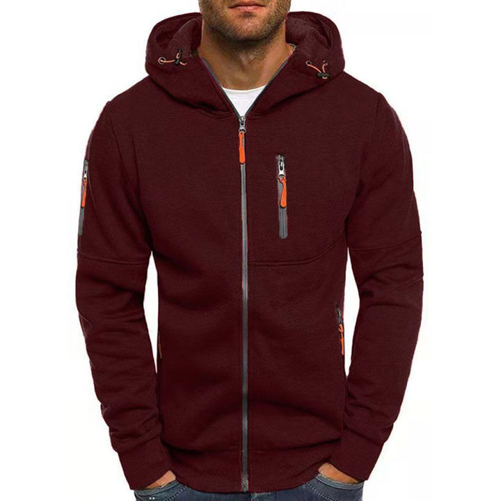 Men's Zip-Up Hoodie Sweatshirt - Breathable and Comfortable