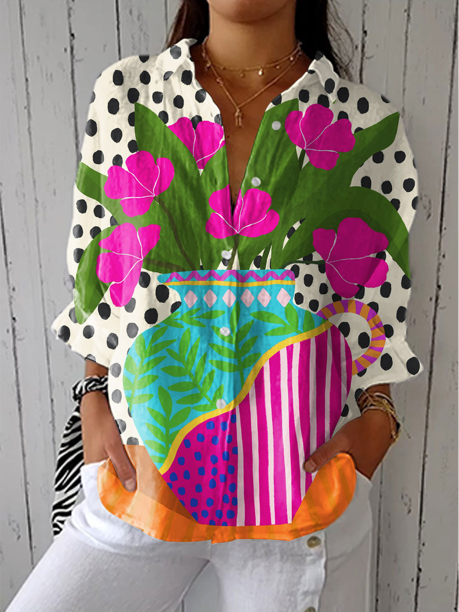 Artistic Floral Women Blouse