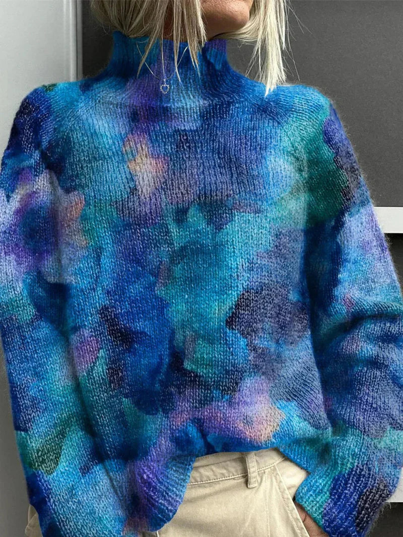 Warm Elegant Women's Turtleneck Sweater - Soft Knit for Fall and Winter