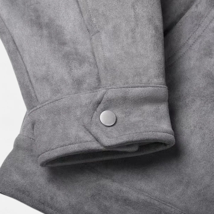 Elegant Suede Men's Jacket